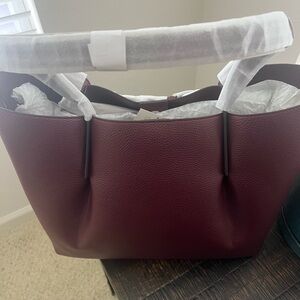 Elegant Burgundy Tote Bag
